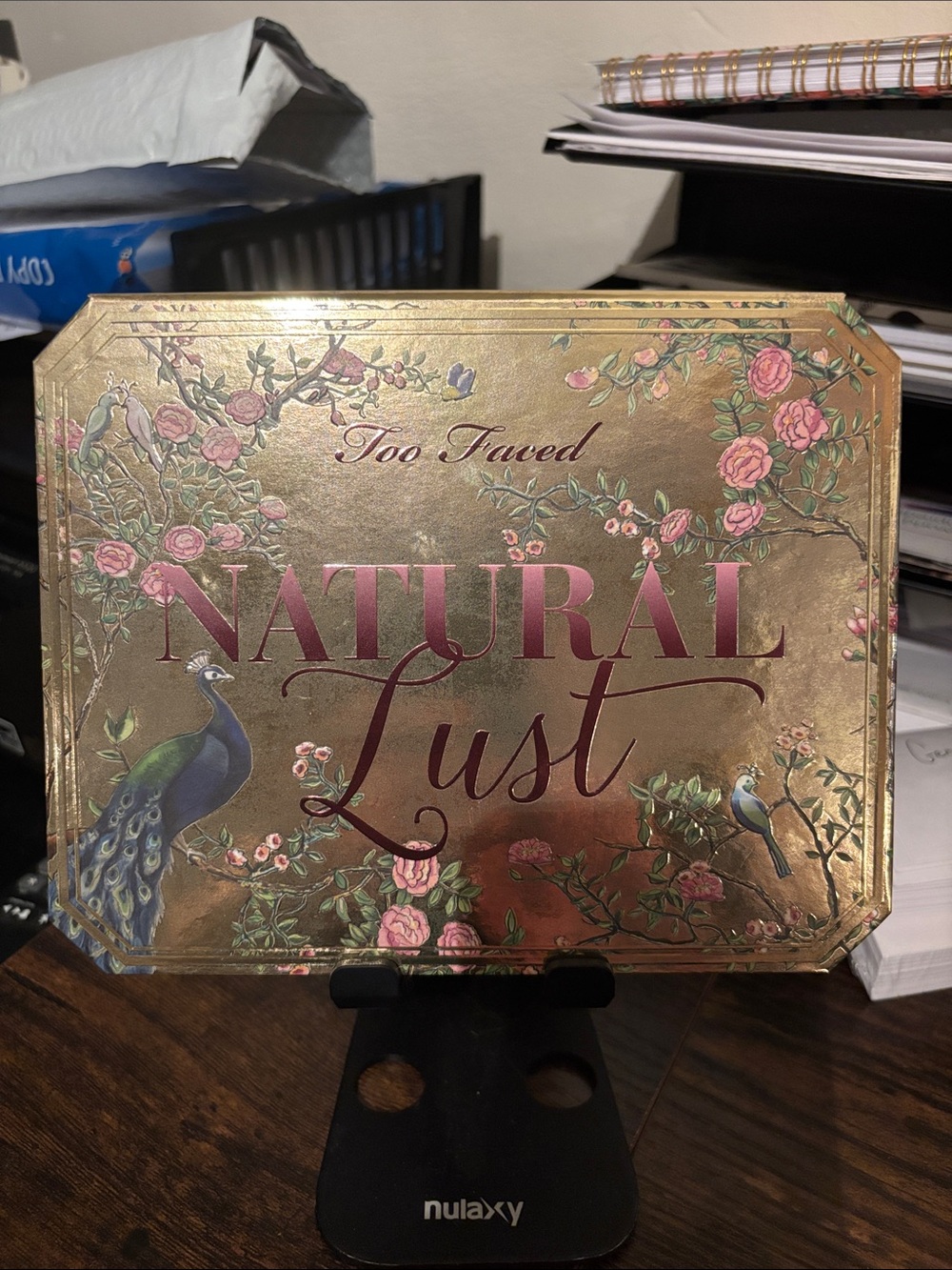 Too Faced Gold and Pink Floral 'Natural Lust' Decorative Palette
